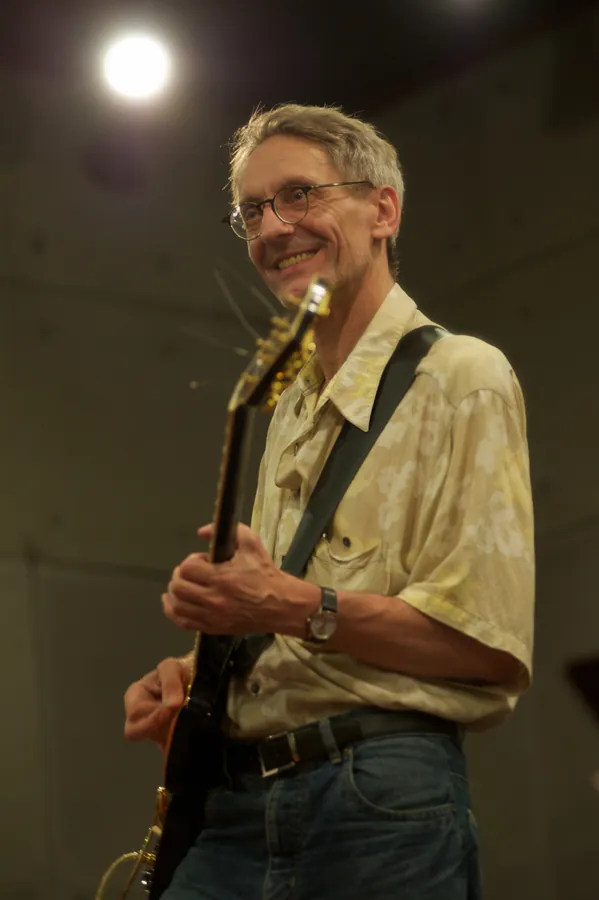 Ash Ra Tempel founder Manuel Göttsching during a 2010 soundcheck.