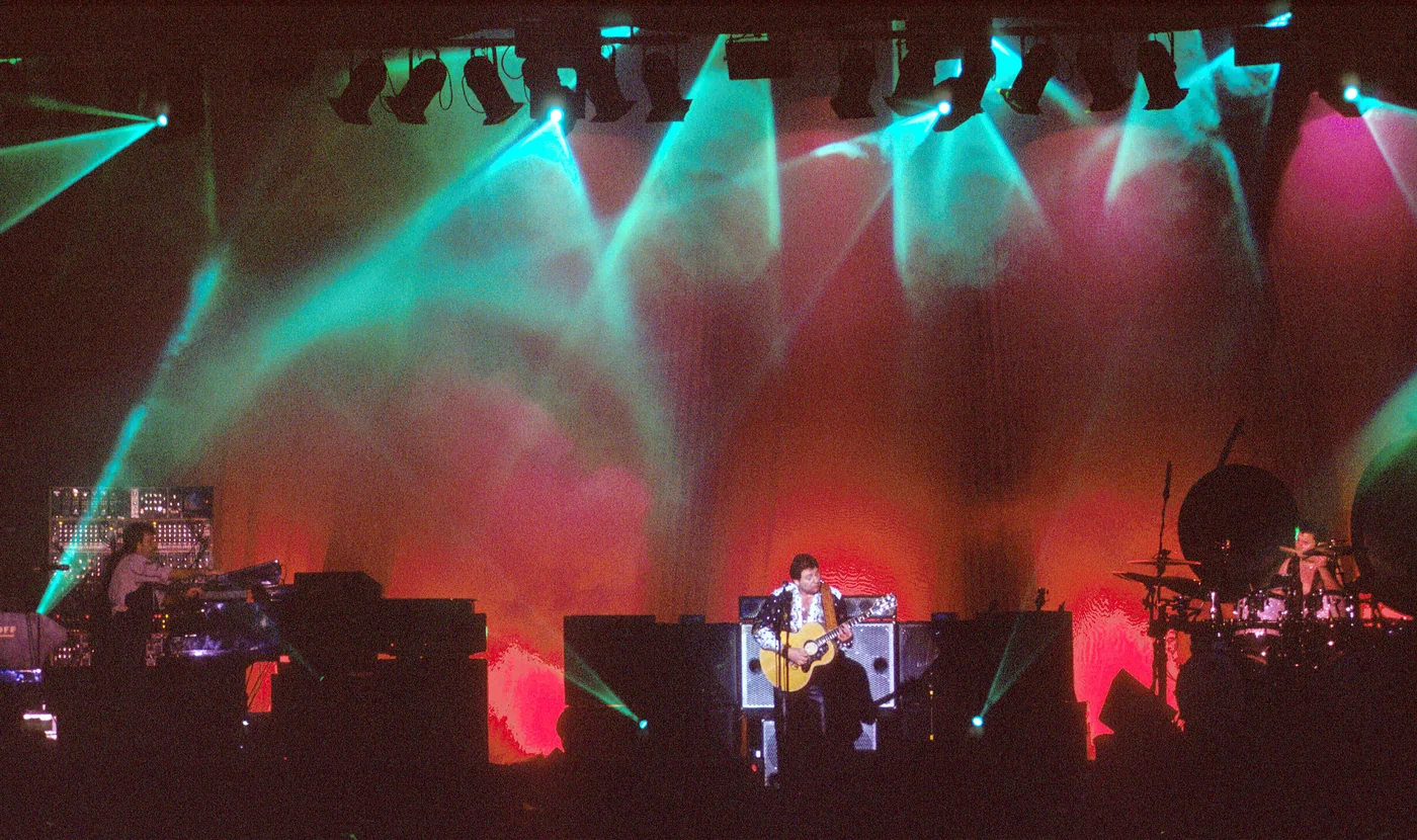 Emerson, Lake and Palmer performing in 1992