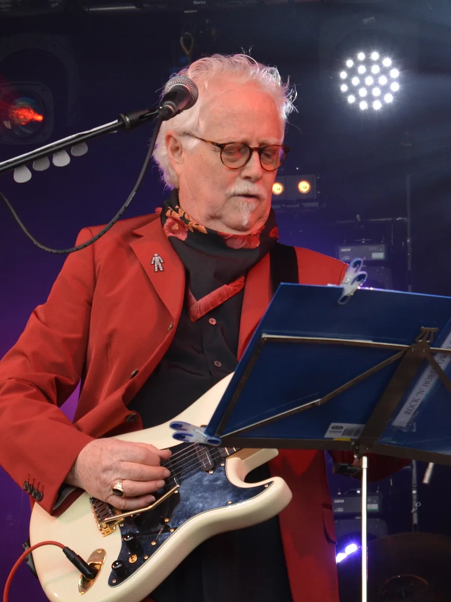Blossom Toes guitarist Jim Cregan performing at the Rock N Horsepower Festival in 2016