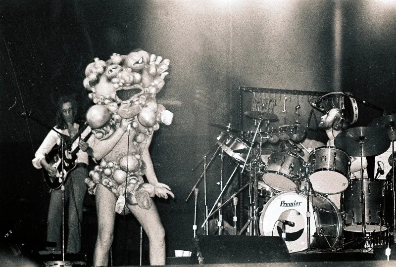 Genesis performing at the Auditorium Theatre in Chicago in 1974