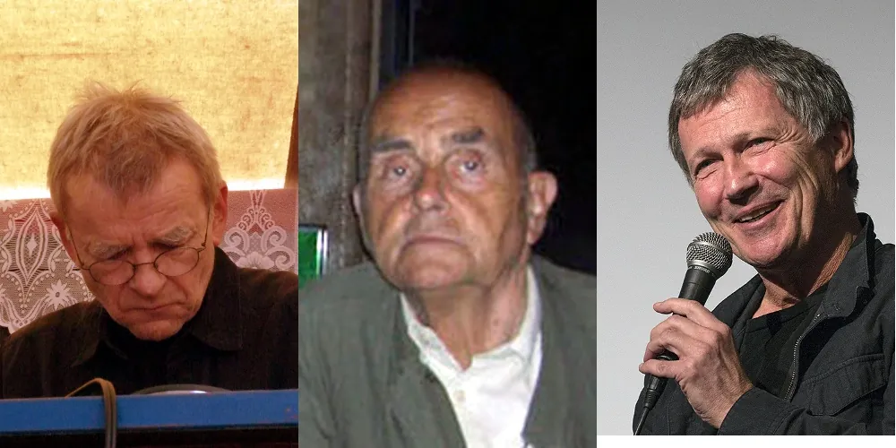 Harmonia members Dieter Moebius, Hans-Joachim Roedelius and Michael Rother.