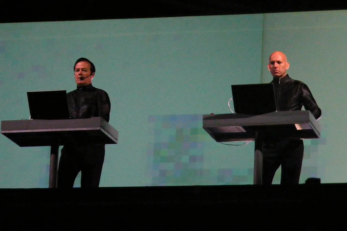 Kraftwerk performing live onstage