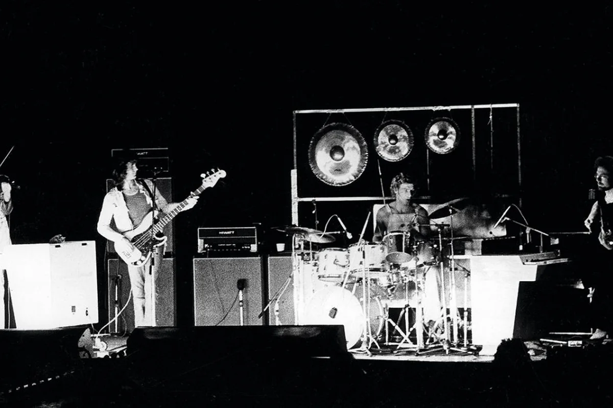King Crimson performing live in 1973