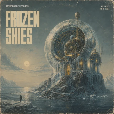 Album cover for Frozen Skies by RetroForge Records