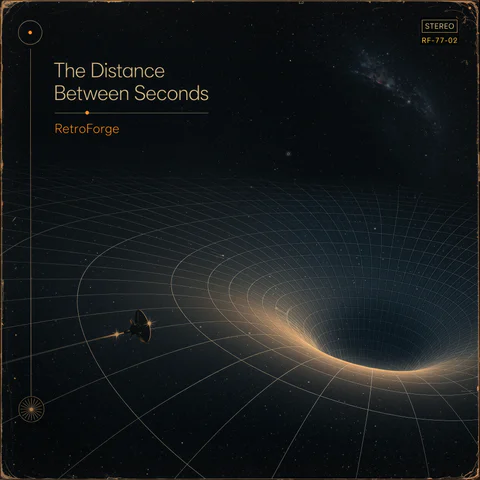 Album cover for The Distance Between Seconds by RetroForge Records