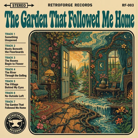 Album cover for The Garden That Followed Me Home by RetroForge Records