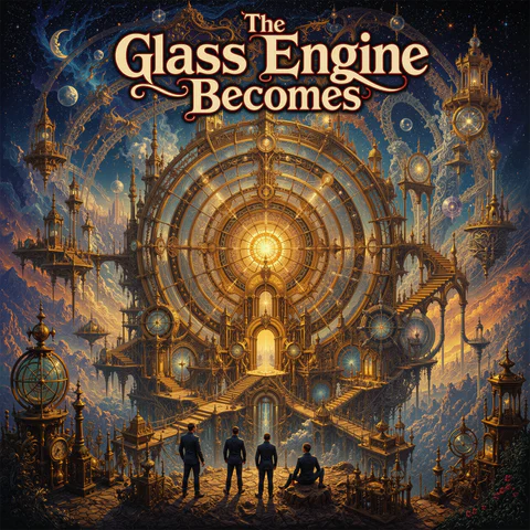 Album cover for The Glass Engine Becomes by RetroForge Records