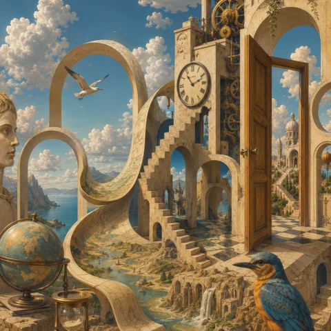 Album cover for The Map Refuses the Territory by RetroForge Records
