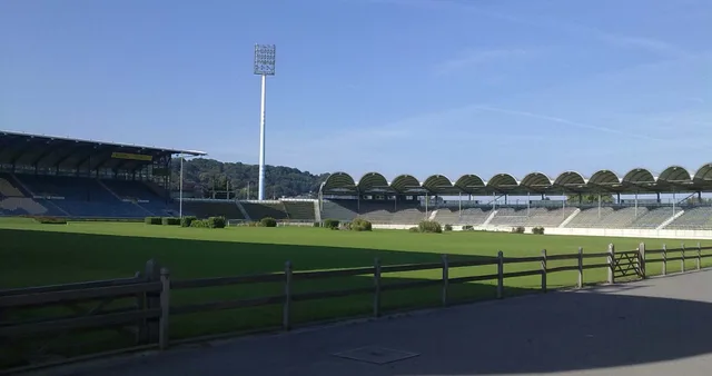 Interior of the Aachen-Soers main stadium