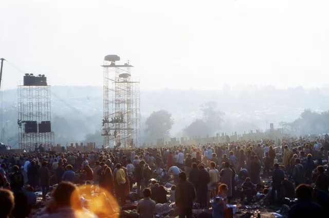 The Who and Jefferson Airplane in a concert photograph