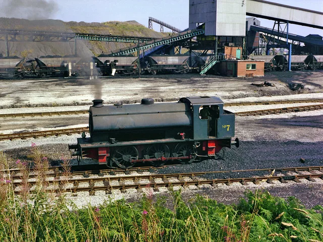 Industrial locomotive at Bickershaw Colliery