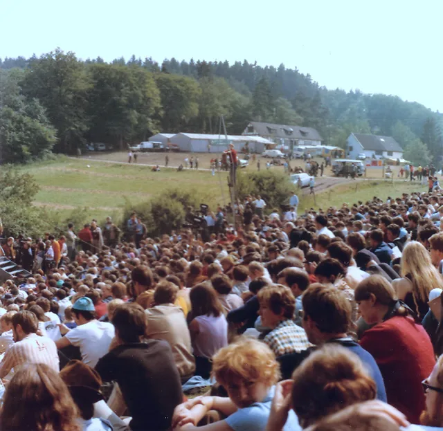 An archival photograph connected with the Burg Waldeck festivals