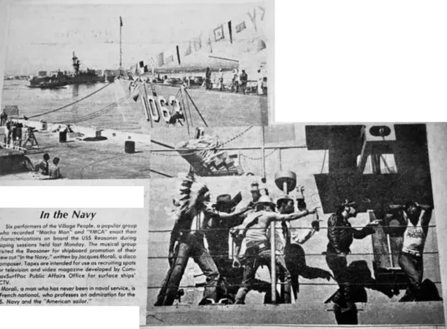 Village People filming In the Navy