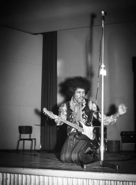 Jimi Hendrix during his 1967 Helsinki appearance