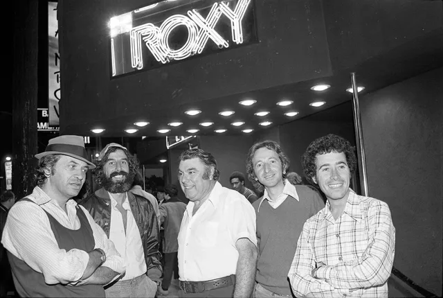 Bill Graham with other American music-industry figures