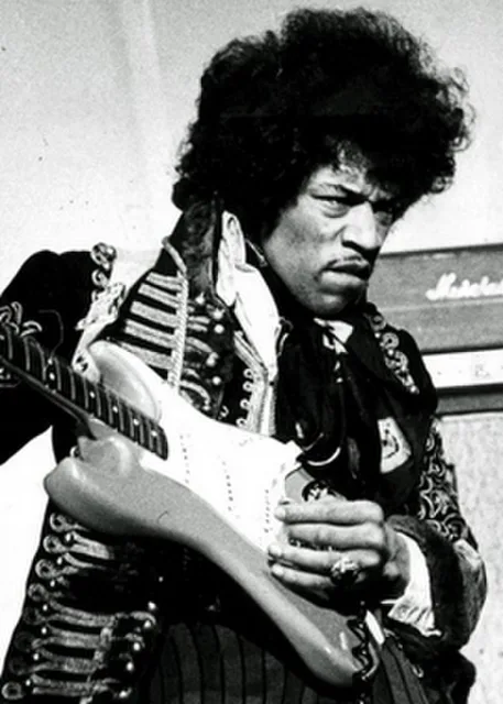 Jimi Hendrix during a 1967 television appearance