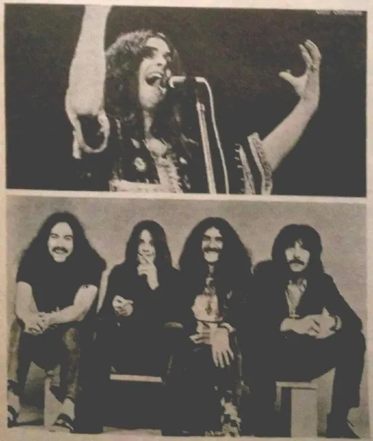 Black Sabbath in close-period magazine imagery