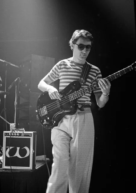 Jah Wobble performing with Public Image Ltd in 1980