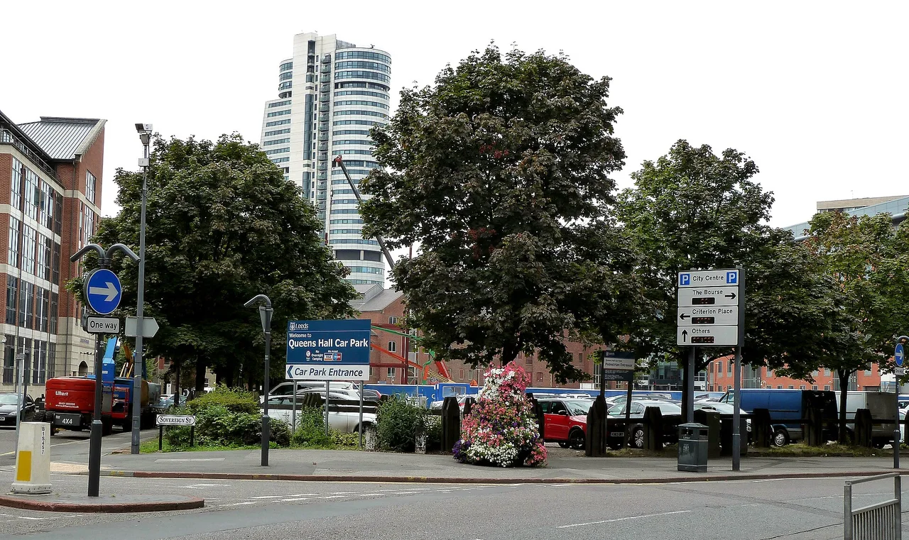 The former Queens Hall site in Leeds