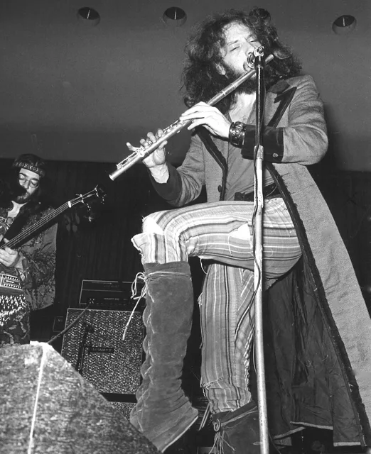Ian Anderson of Jethro Tull performing in Helsinki in January 1970