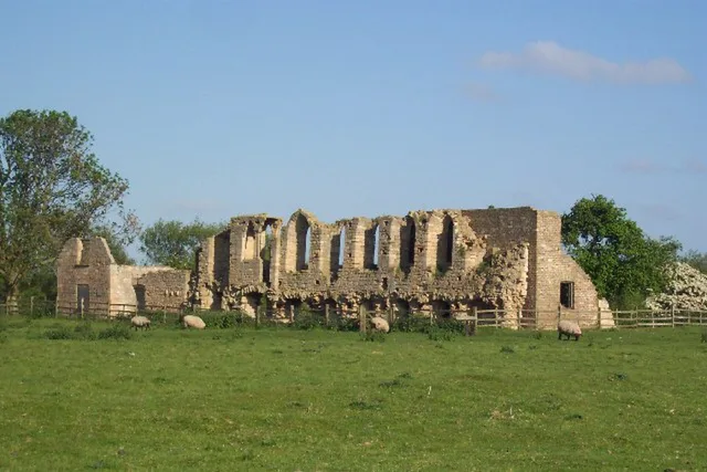 A second view of Tupholme Abbey's ruins