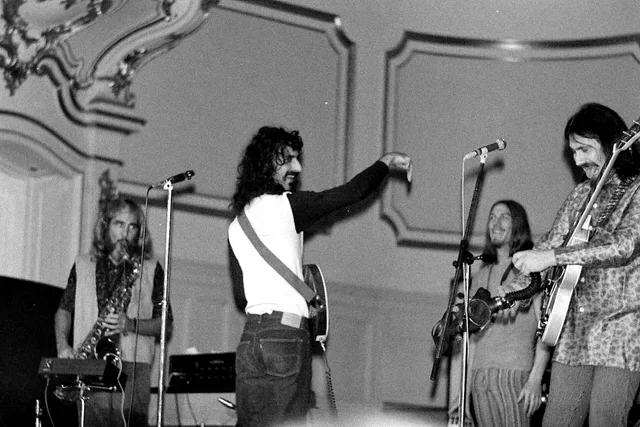 The Mothers of Invention performing in October 1968