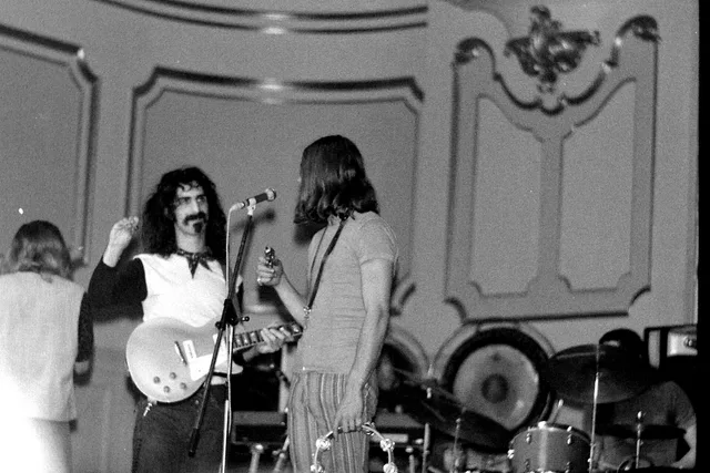 Frank Zappa performing with the Mothers of Invention in October 1968