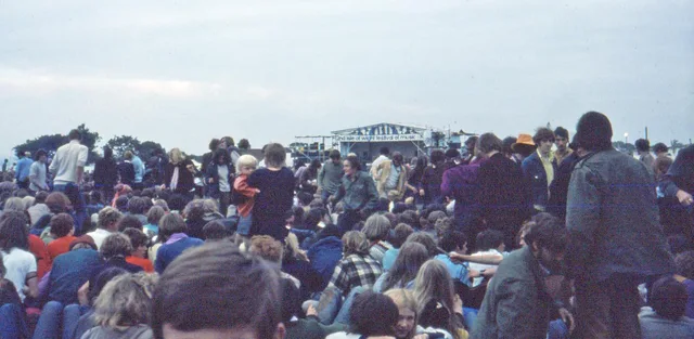 View of the 1969 Isle of Wight Festival