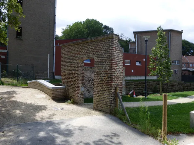 The historic Jazz-Bilzenplein area in Bilzen