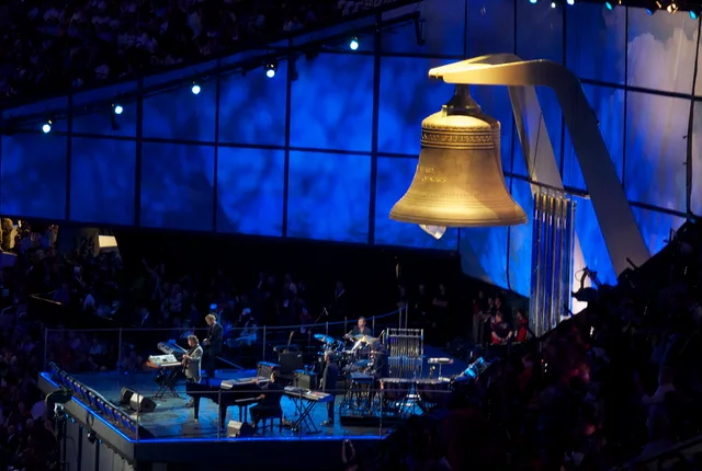 Mike Oldfield performing Tubular Bell at the London Olympics Opening Ceremony
