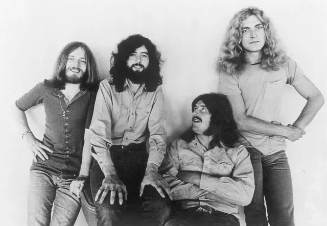 Led Zeppelin in a 1971 promotional photograph