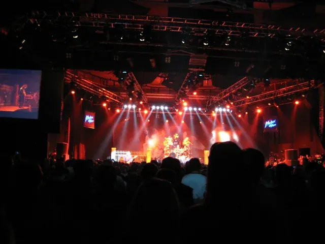 A later outdoor view of the Montreux Jazz Festival beside Lake Geneva