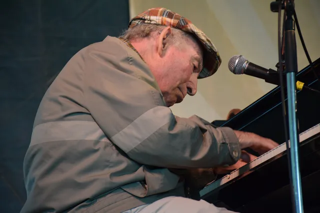 George Wein and the Newport All-Stars on stage