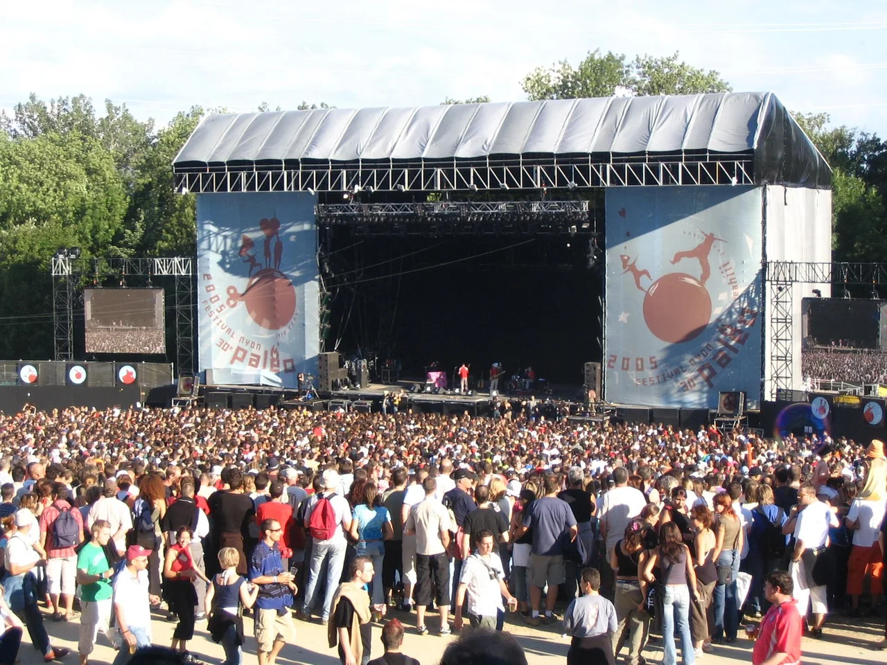A later Paléo Festival scene in Nyon