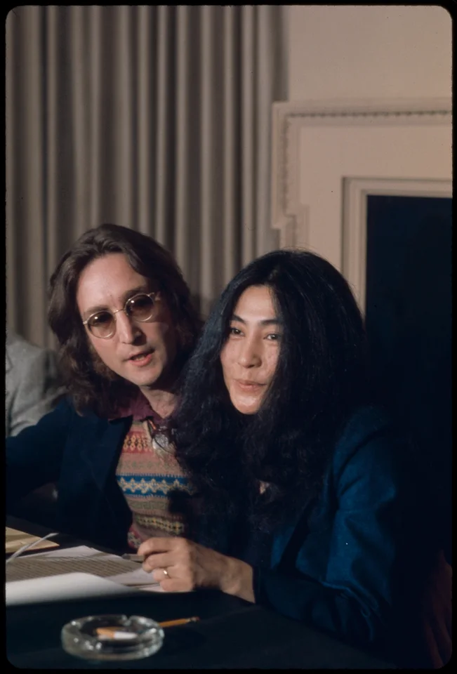 Yoko Ono and John Lennon in 1973