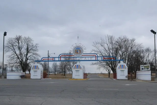 The Missouri State Fair entrance gate in Sedalia