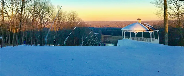 A later view down the ski slope at Powder Ridge Park in Middlefield