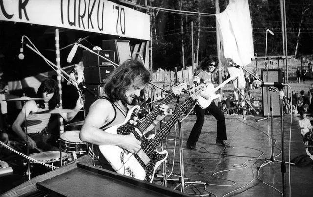 Audience at the first Ruisrock festival in 1970