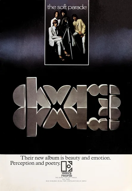 A 1969 Cash Box advertisement for The Doors' album The Soft Parade