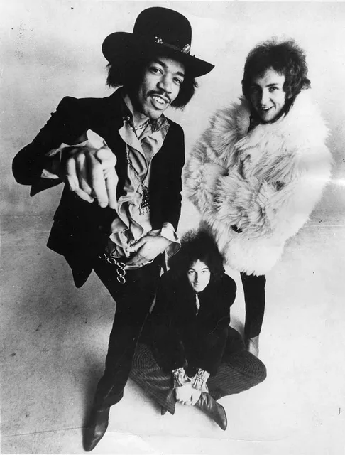 The Jimi Hendrix Experience in a 1968 publicity photograph