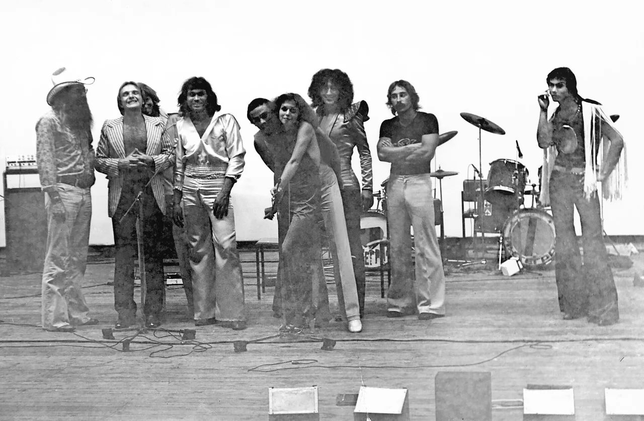 The Soviet rock group Integral on stage