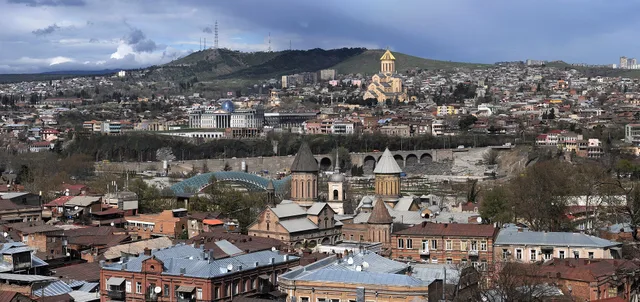 A panoramic view of Tbilisi
