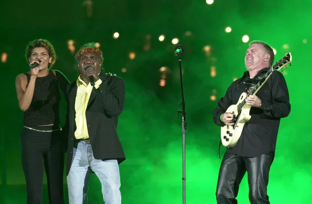 Billy Thorpe performing at the Sydney 2000 opening ceremony