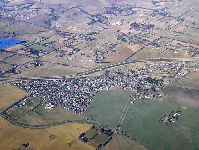 Aerial view of Diggers Rest, Victoria