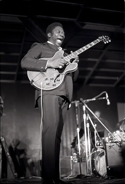 B. B. King performing at the Ann Arbor Blues Festival in 1969
