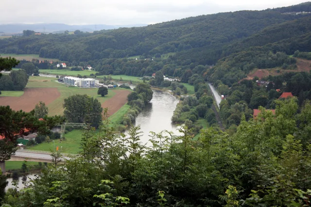 A later view over the Weser landscape at Vlotho