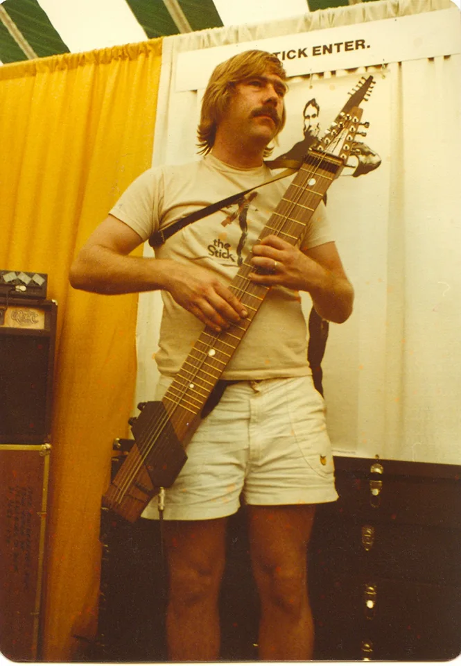 A Chapman Stick demonstration booth at the US Festival