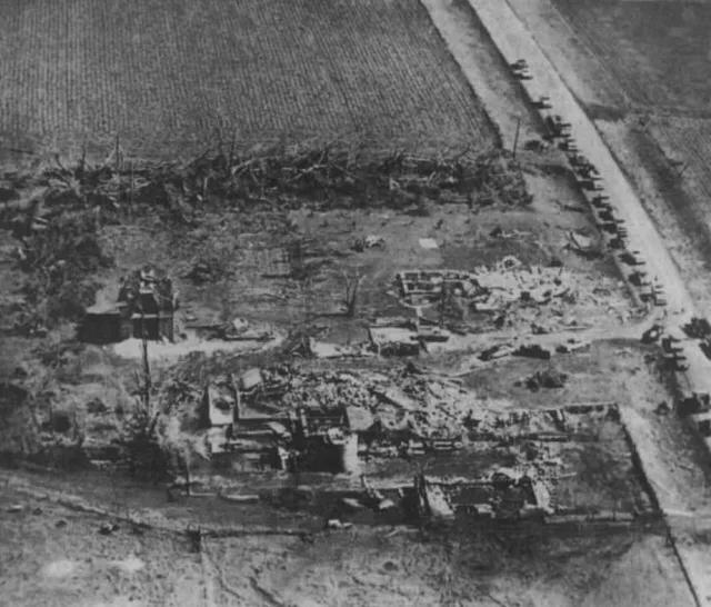 Iowa farmland photographed in 1971