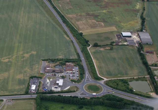 The A133 near Weeley in Essex