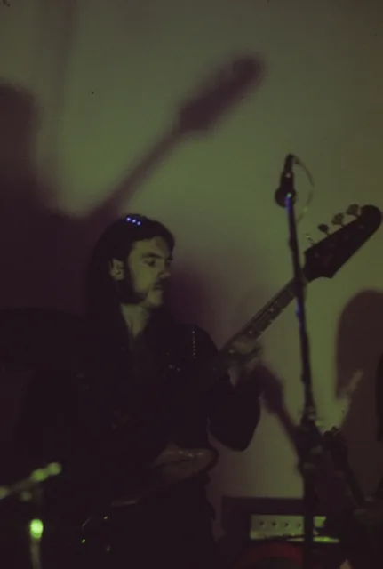 Lemmy performing with Hawkwind in 1974